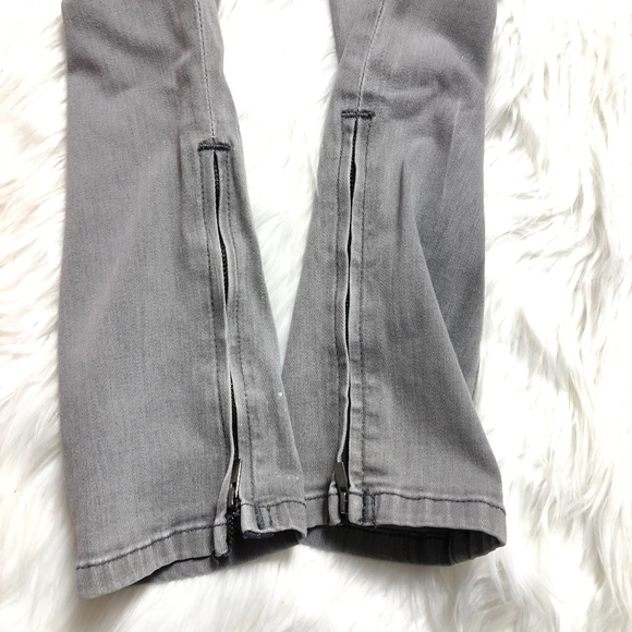 Joe's Jeans- Chelsea Grey Zipper Distressed - Picture 7 of 8